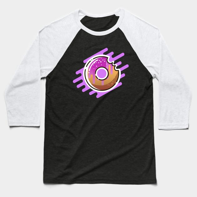 Donut Baseball T-Shirt by AlPi